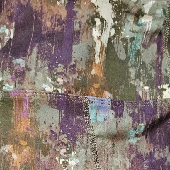 #394 Tahari Sport- 2 Pocket Earthtone Leggings,varies Sizes - Picture 3 of 7